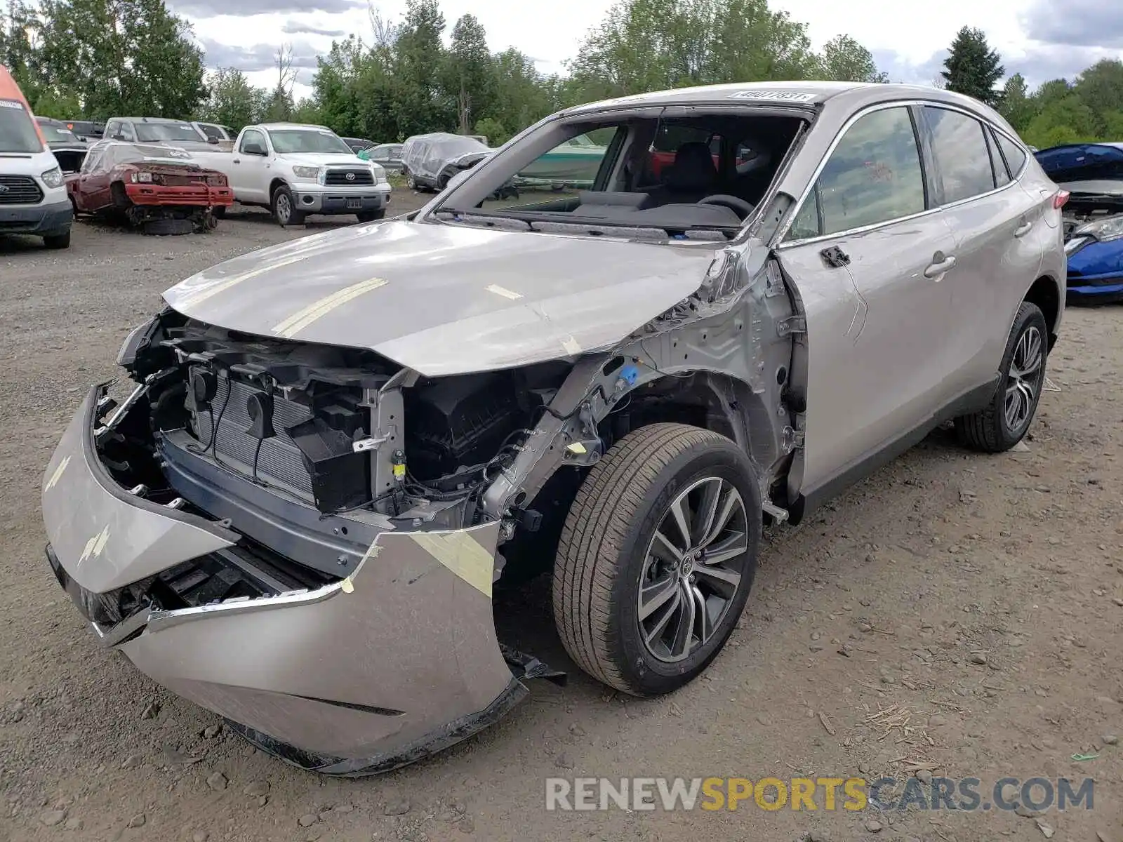 2 Photograph of a damaged car JTEAAAAH5MJ028495 TOYOTA VENZA 2021