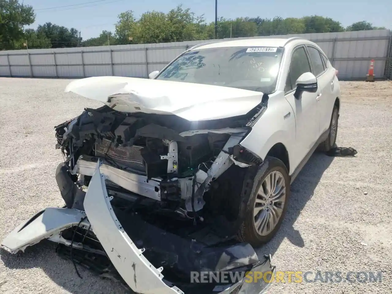 2 Photograph of a damaged car JTEAAAAH5MJ037083 TOYOTA VENZA 2021