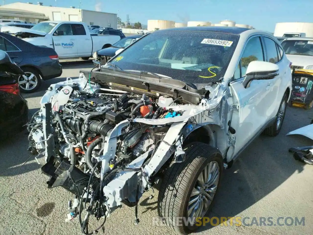 2 Photograph of a damaged car JTEAAAAH5MJ039089 TOYOTA VENZA 2021