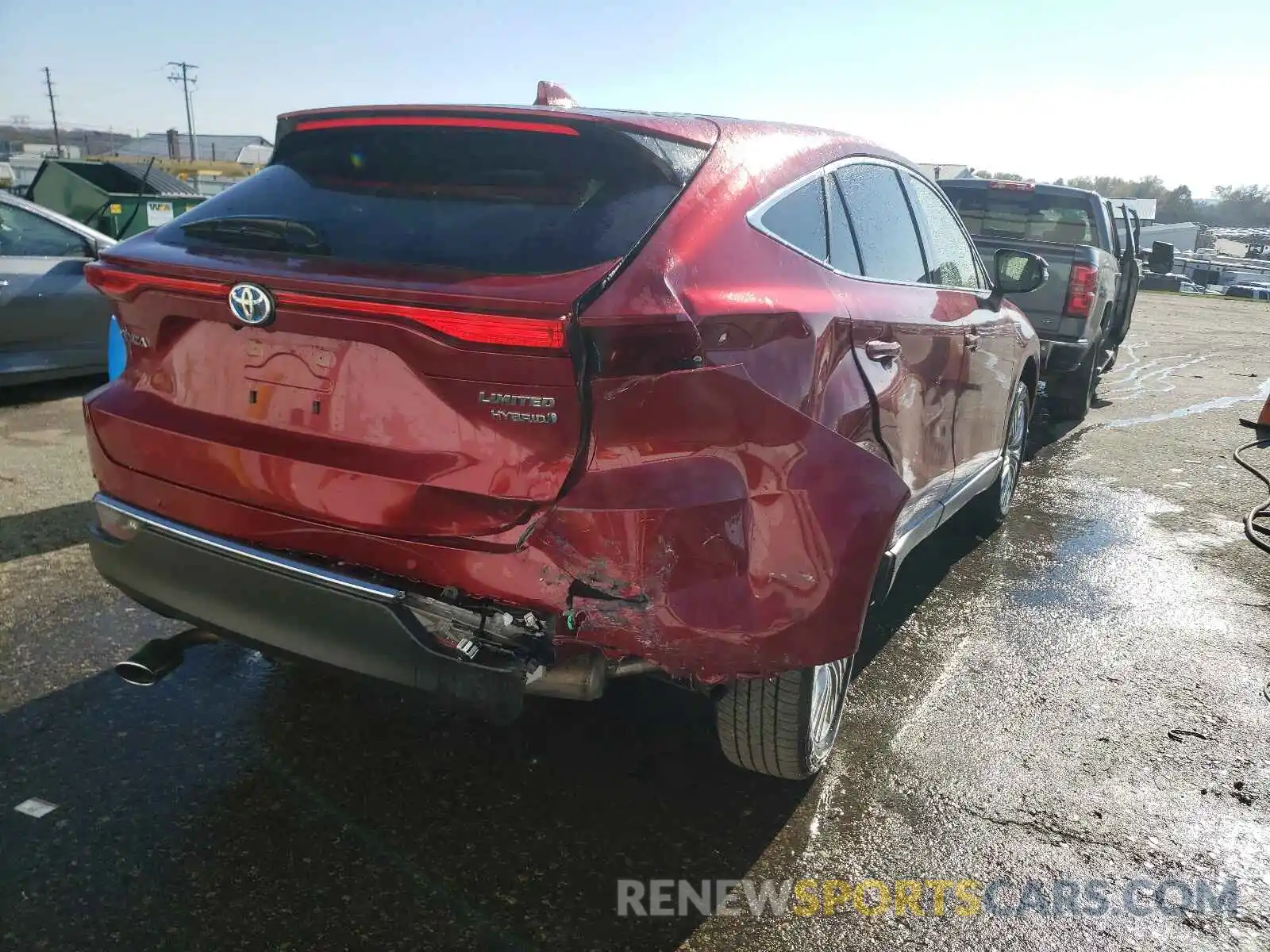 4 Photograph of a damaged car JTEAAAAH5MJ042963 TOYOTA VENZA 2021