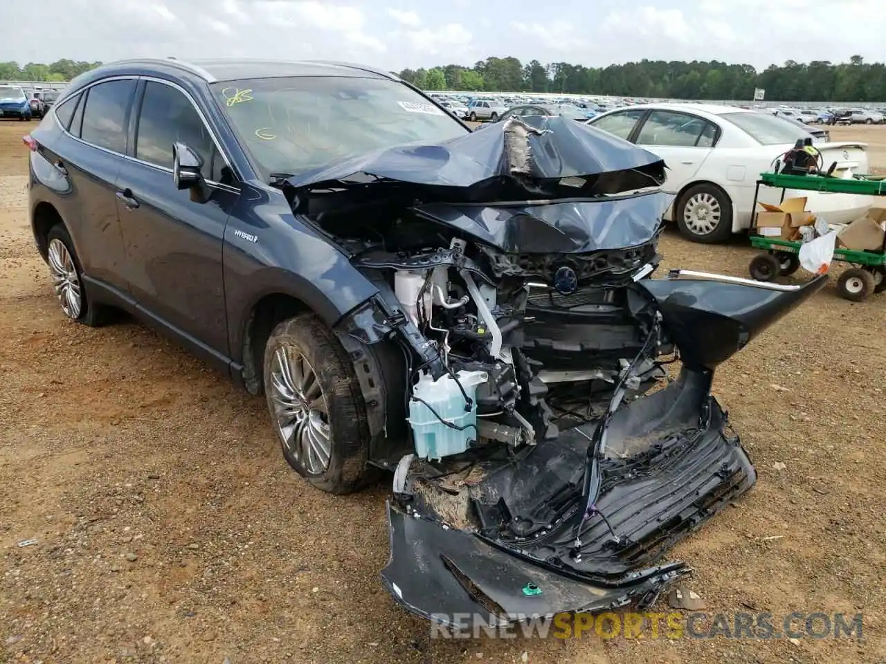 1 Photograph of a damaged car JTEAAAAH5MJ043109 TOYOTA VENZA 2021