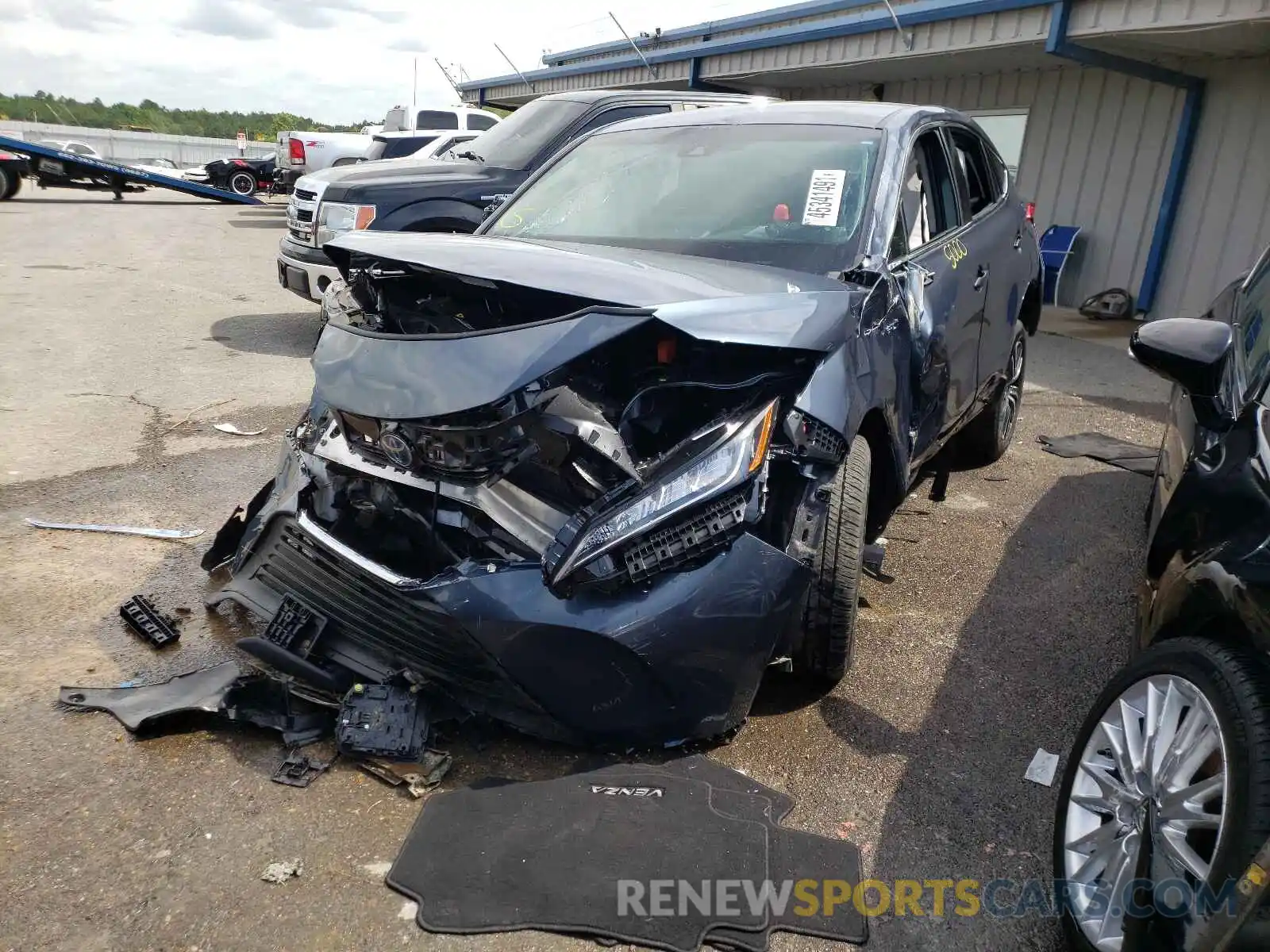 2 Photograph of a damaged car JTEAAAAH5MJ049055 TOYOTA VENZA 2021