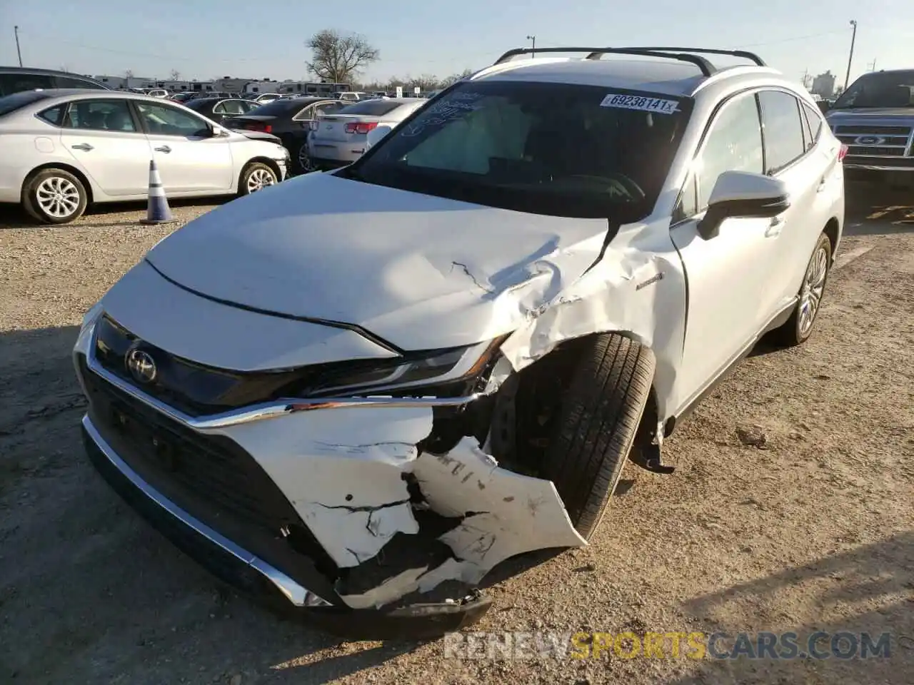 2 Photograph of a damaged car JTEAAAAH5MJ058466 TOYOTA VENZA 2021