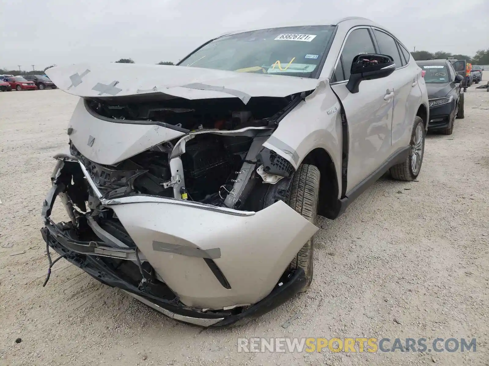 2 Photograph of a damaged car JTEAAAAH5MJ058645 TOYOTA VENZA 2021