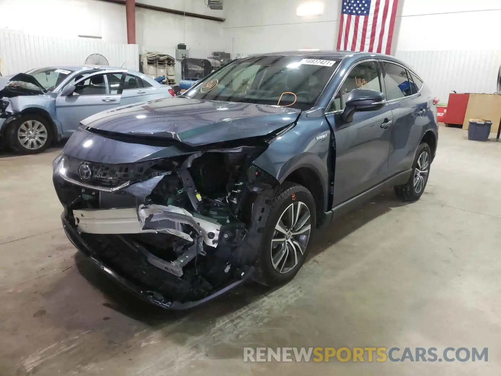 2 Photograph of a damaged car JTEAAAAH5MJ058984 TOYOTA VENZA 2021