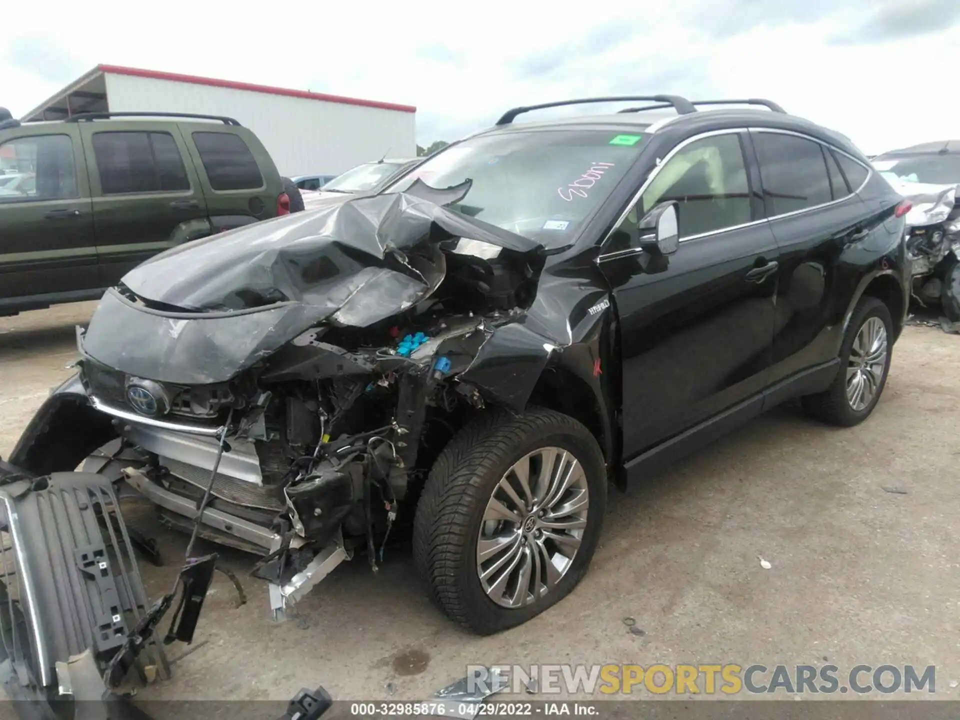 2 Photograph of a damaged car JTEAAAAH5MJ059472 TOYOTA VENZA 2021