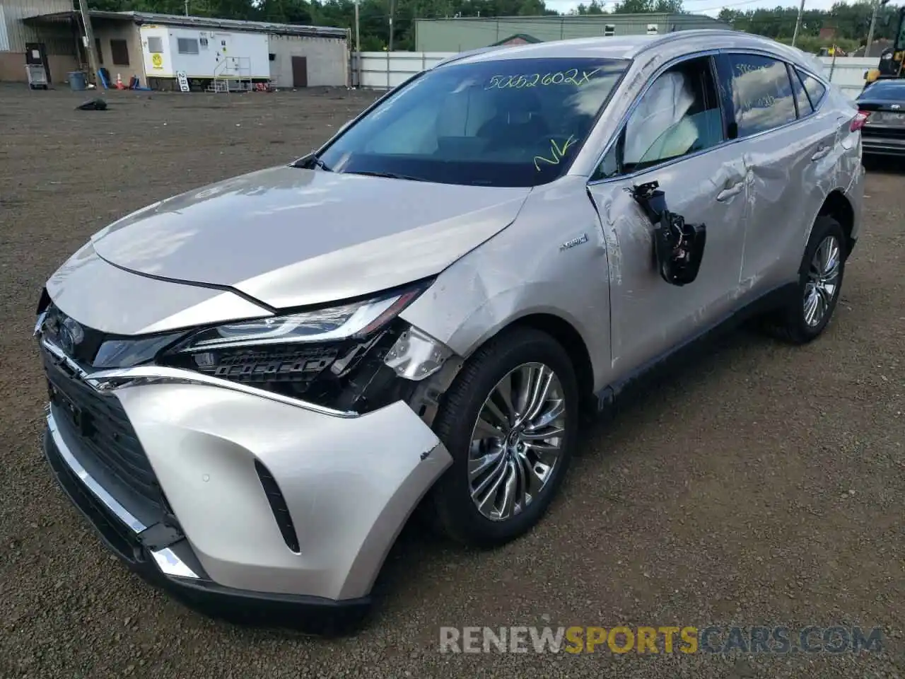 2 Photograph of a damaged car JTEAAAAH5MJ064154 TOYOTA VENZA 2021