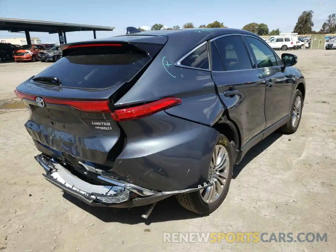 4 Photograph of a damaged car JTEAAAAH5MJ064672 TOYOTA VENZA 2021