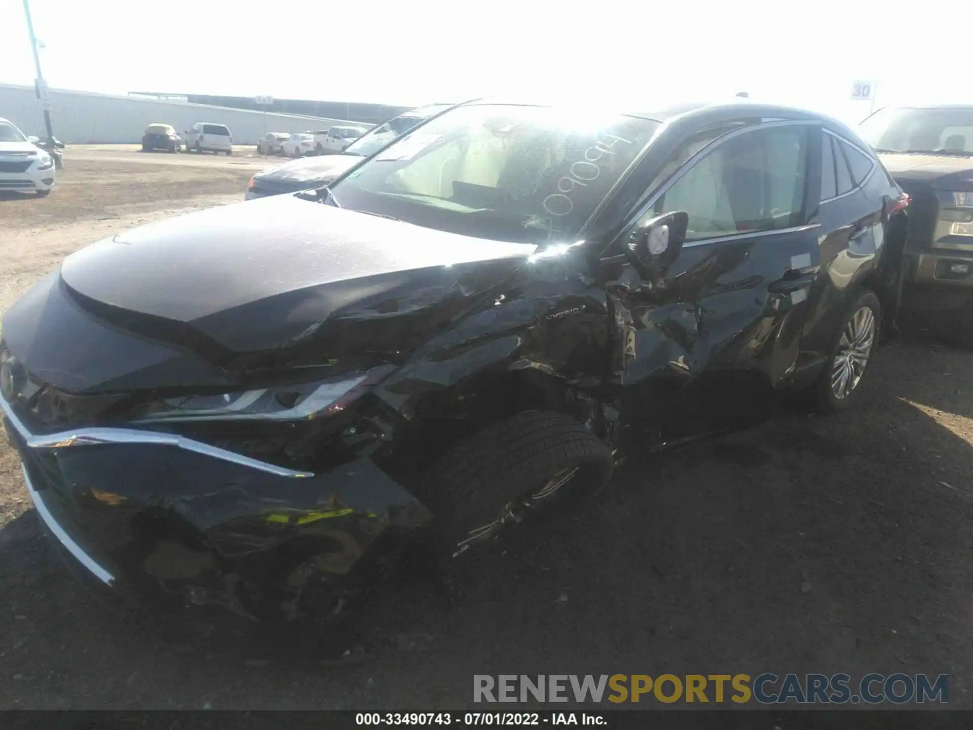 2 Photograph of a damaged car JTEAAAAH5MJ065207 TOYOTA VENZA 2021