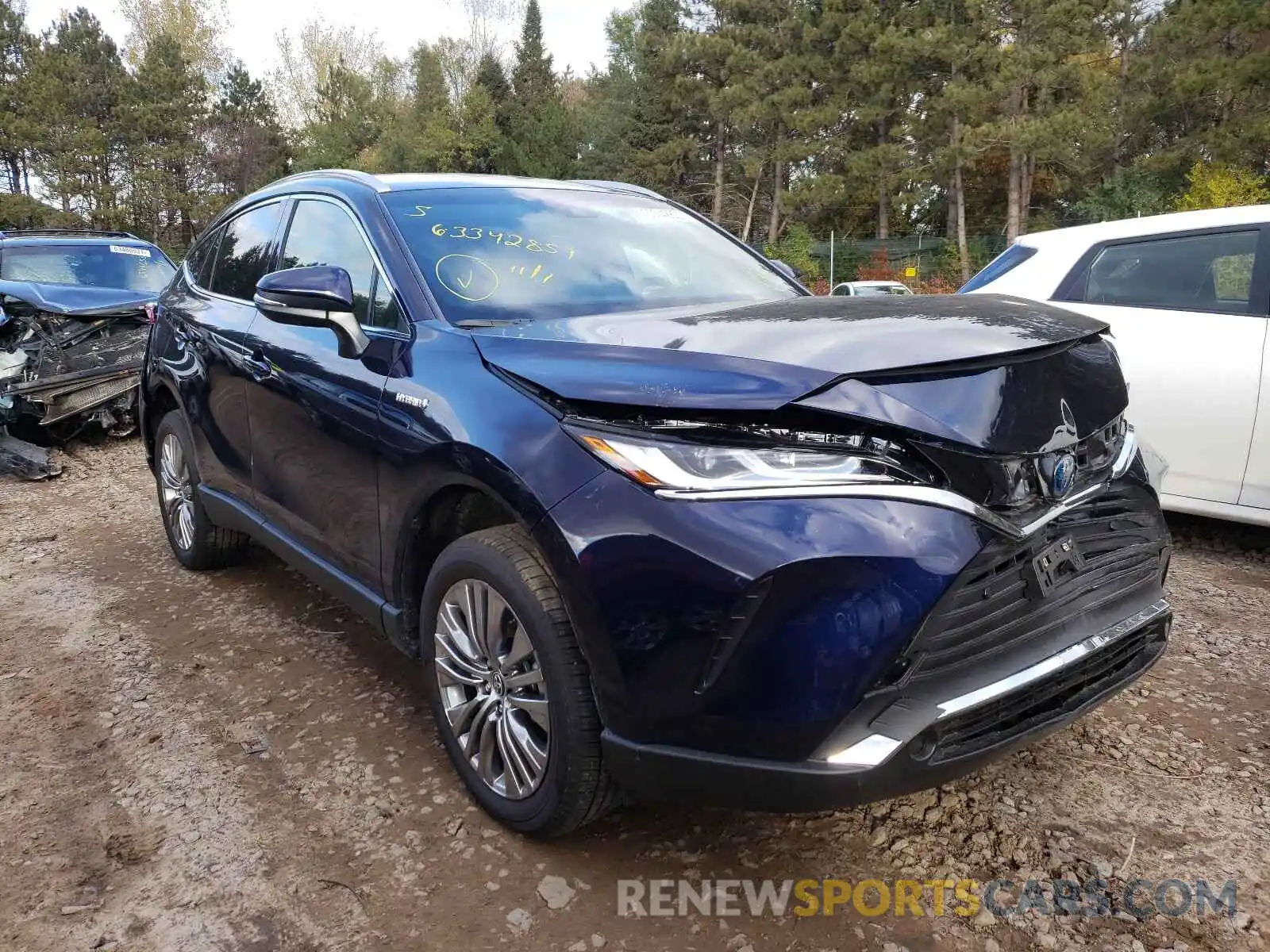 1 Photograph of a damaged car JTEAAAAH5MJ065482 TOYOTA VENZA 2021