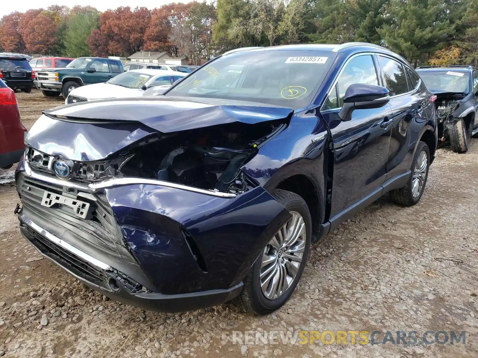 2 Photograph of a damaged car JTEAAAAH5MJ065482 TOYOTA VENZA 2021