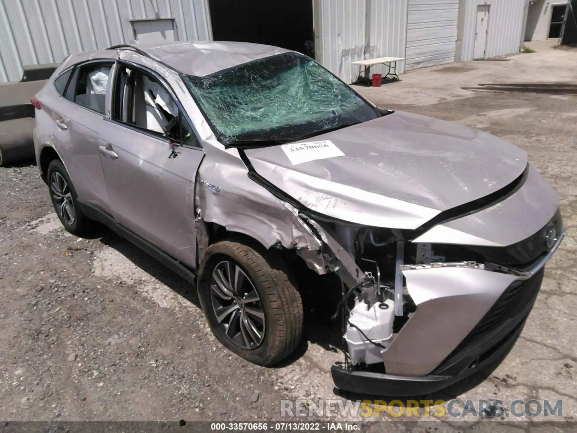 1 Photograph of a damaged car JTEAAAAH5MJ070102 TOYOTA VENZA 2021