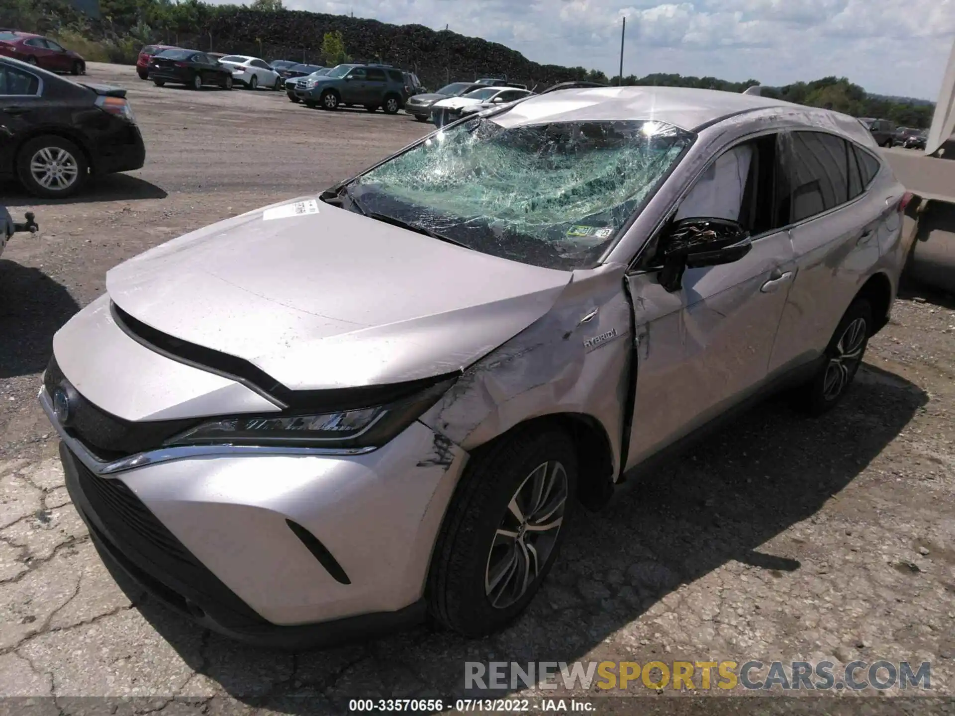 2 Photograph of a damaged car JTEAAAAH5MJ070102 TOYOTA VENZA 2021