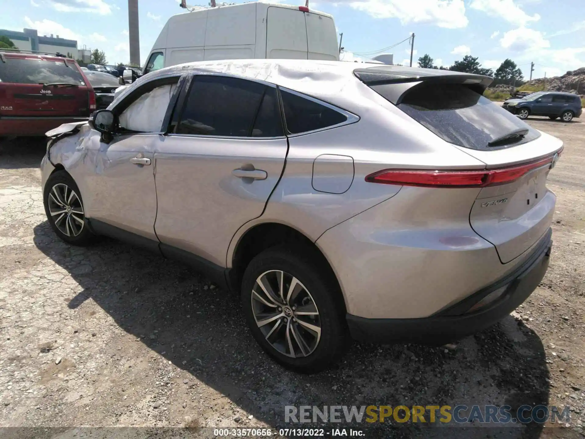 3 Photograph of a damaged car JTEAAAAH5MJ070102 TOYOTA VENZA 2021