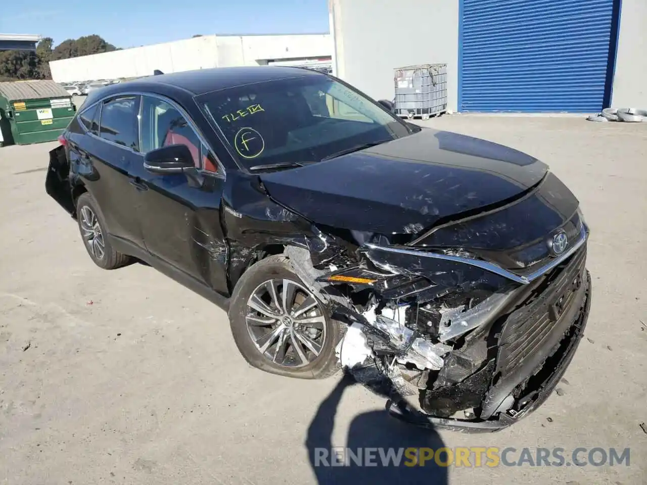 1 Photograph of a damaged car JTEAAAAH5MJ080998 TOYOTA VENZA 2021