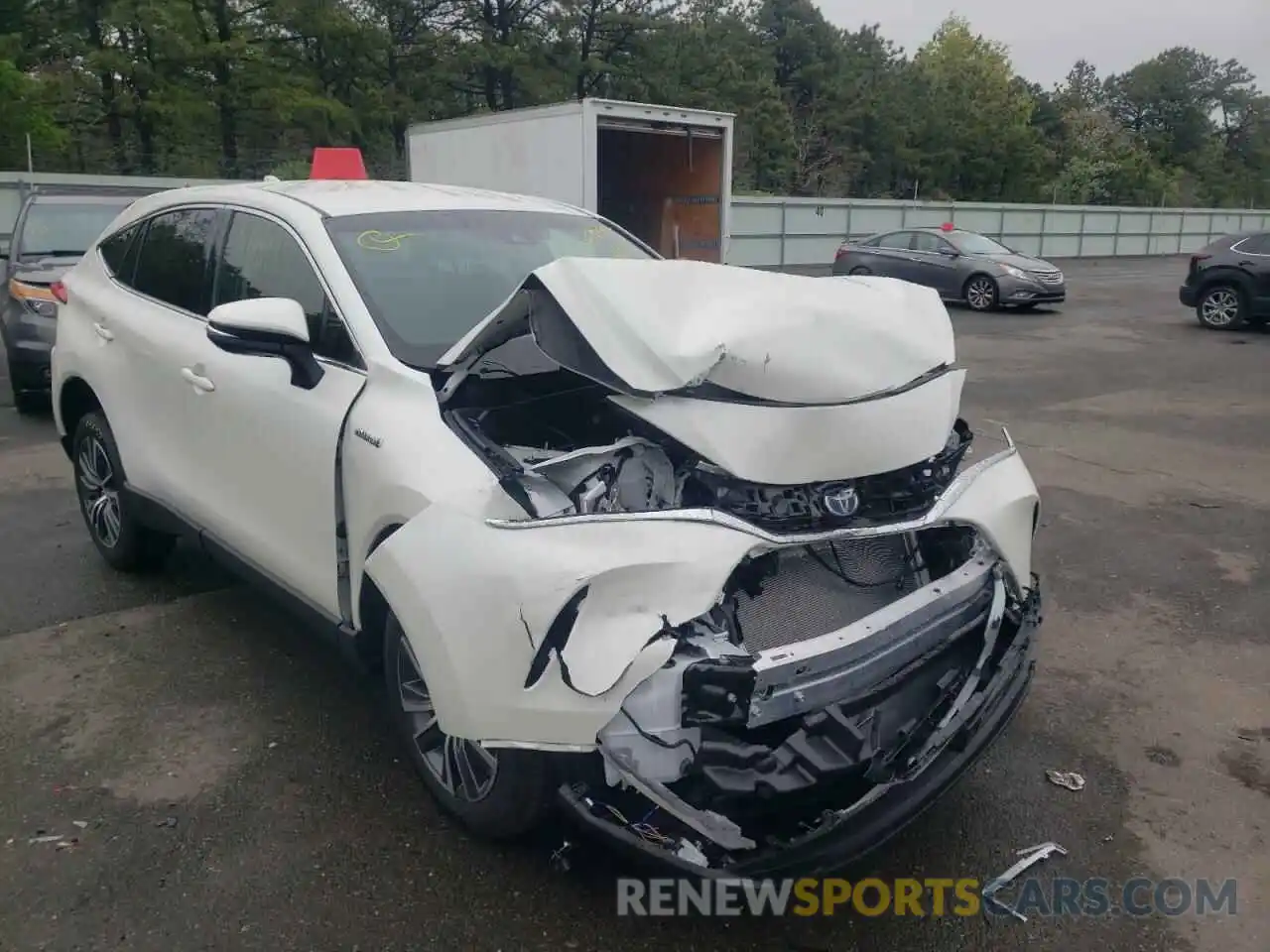 1 Photograph of a damaged car JTEAAAAH5MJ081035 TOYOTA VENZA 2021