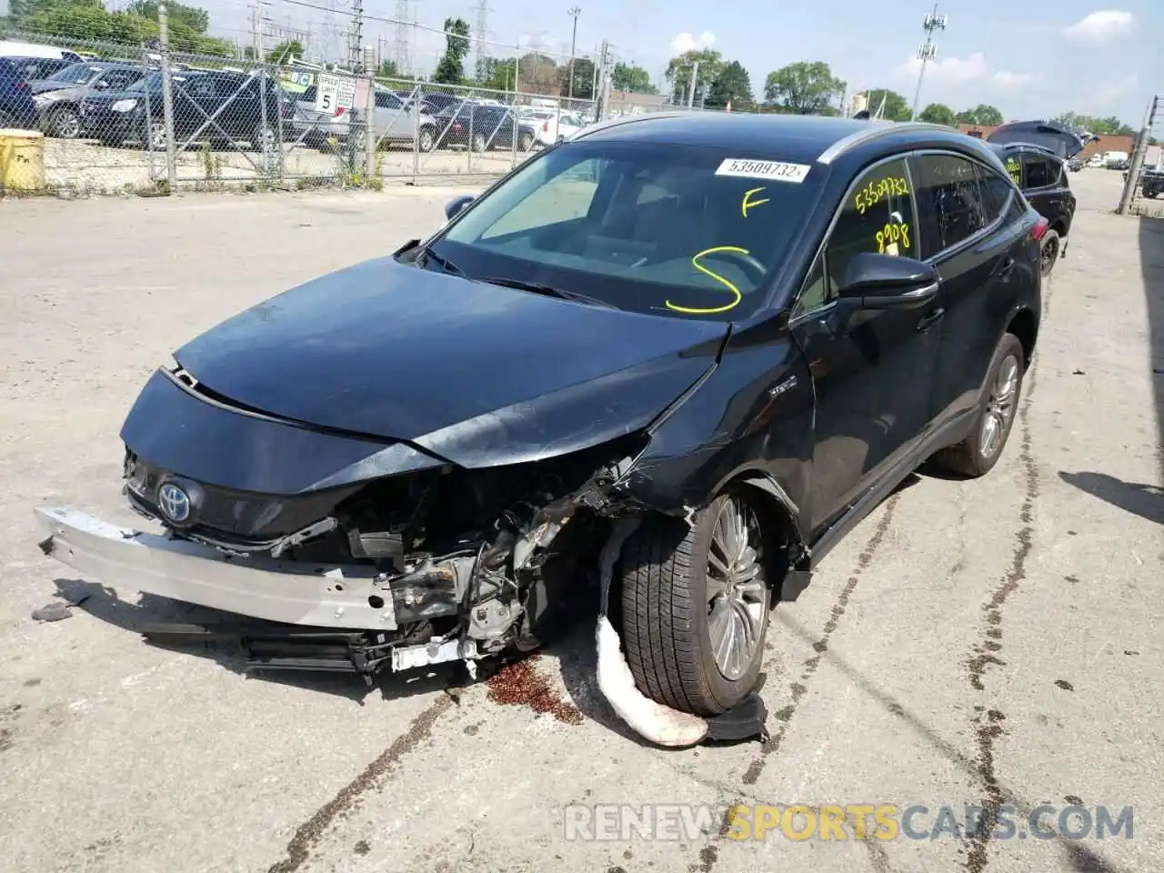 2 Photograph of a damaged car JTEAAAAH5MJ082511 TOYOTA VENZA 2021