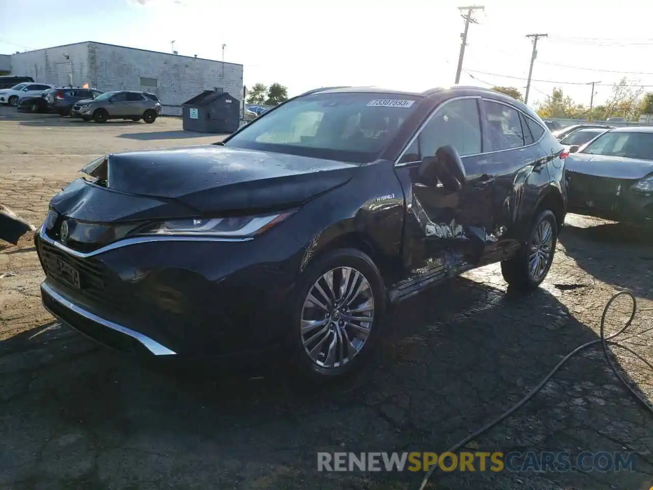 1 Photograph of a damaged car JTEAAAAH5MJ083058 TOYOTA VENZA 2021