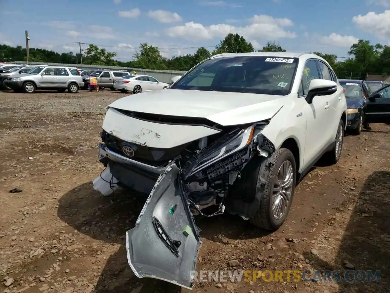 2 Photograph of a damaged car JTEAAAAH5MJ084940 TOYOTA VENZA 2021