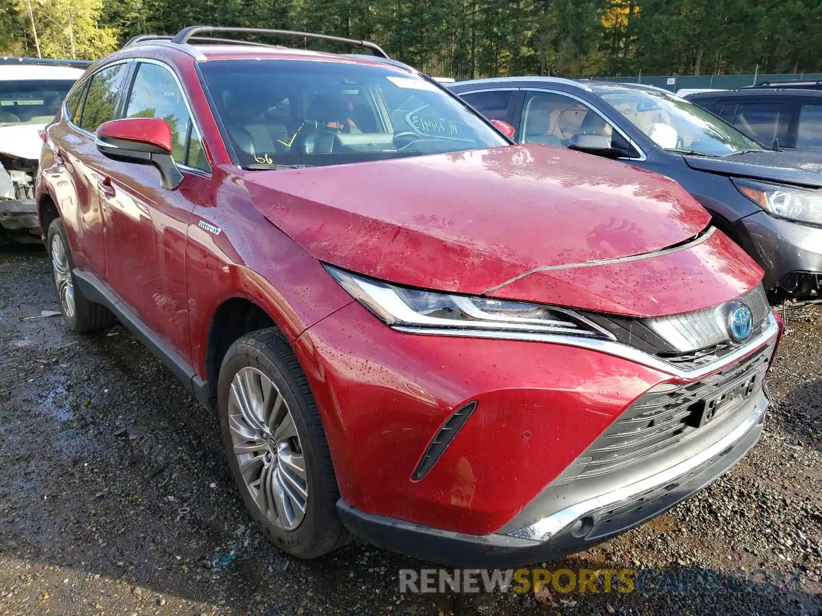 1 Photograph of a damaged car JTEAAAAH6MJ004643 TOYOTA VENZA 2021