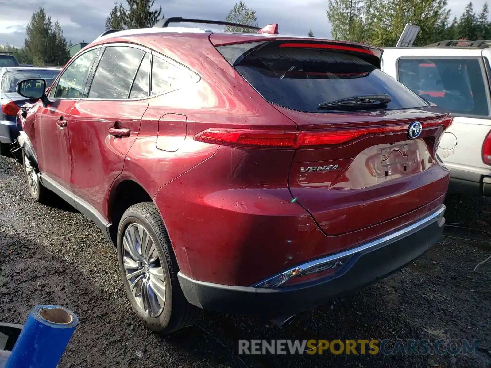 3 Photograph of a damaged car JTEAAAAH6MJ004643 TOYOTA VENZA 2021