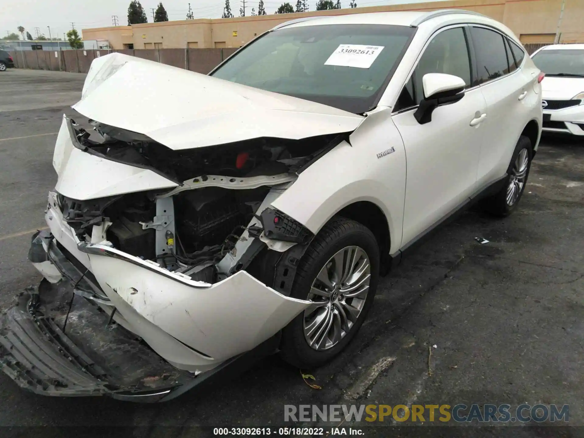 2 Photograph of a damaged car JTEAAAAH6MJ006571 TOYOTA VENZA 2021