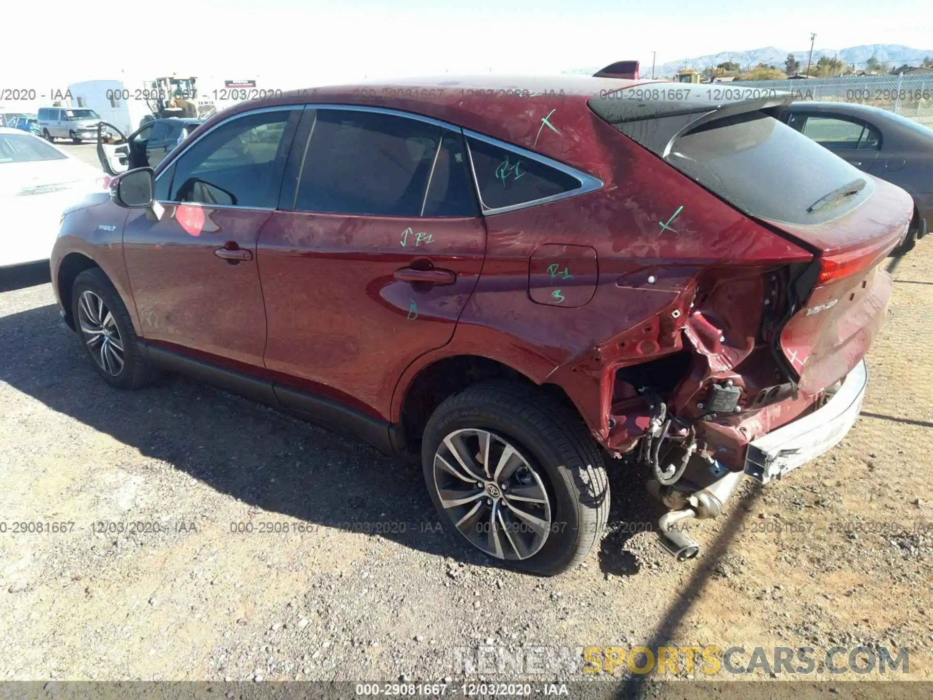 3 Photograph of a damaged car JTEAAAAH6MJ015027 TOYOTA VENZA 2021