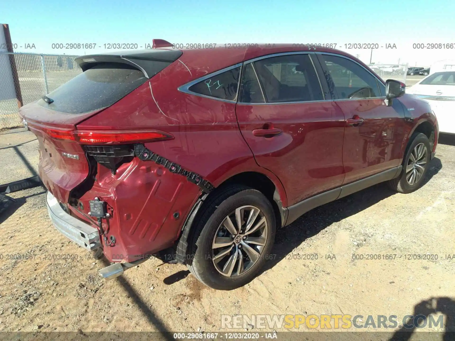 4 Photograph of a damaged car JTEAAAAH6MJ015027 TOYOTA VENZA 2021