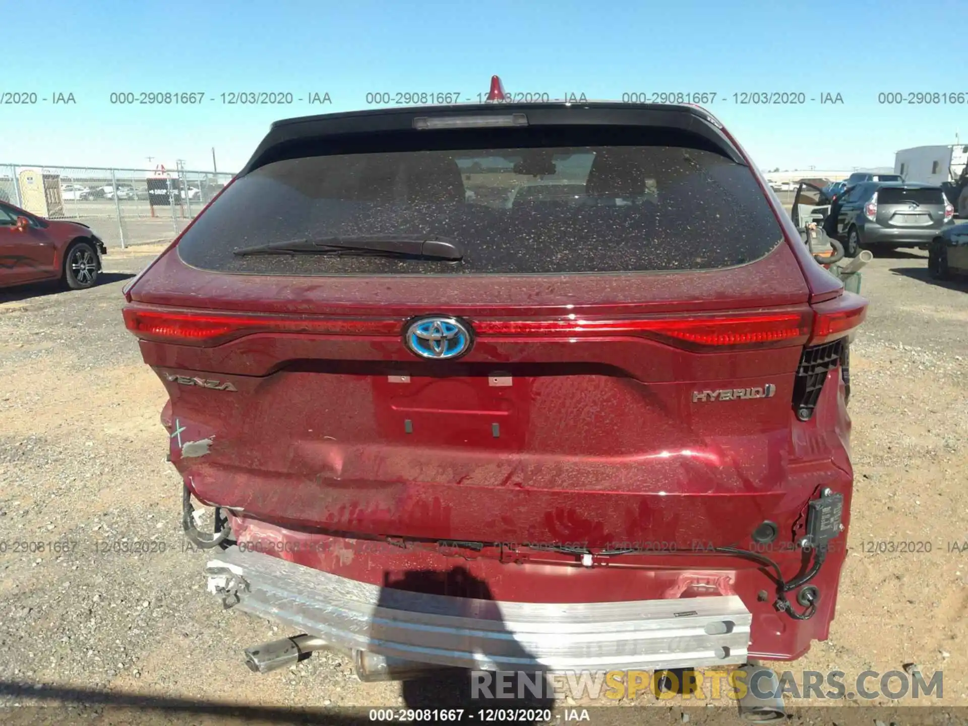 6 Photograph of a damaged car JTEAAAAH6MJ015027 TOYOTA VENZA 2021