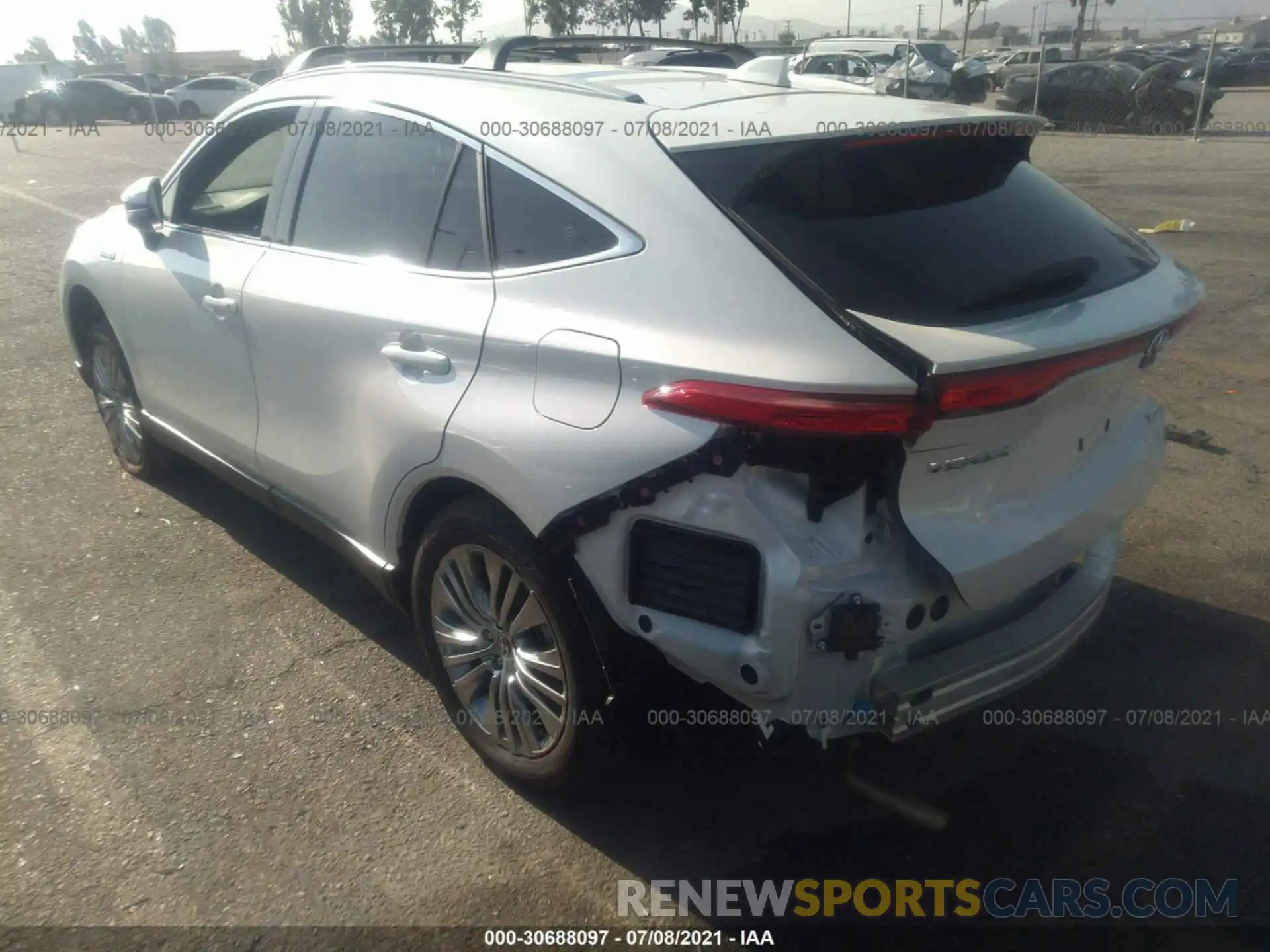 3 Photograph of a damaged car JTEAAAAH6MJ023631 TOYOTA VENZA 2021