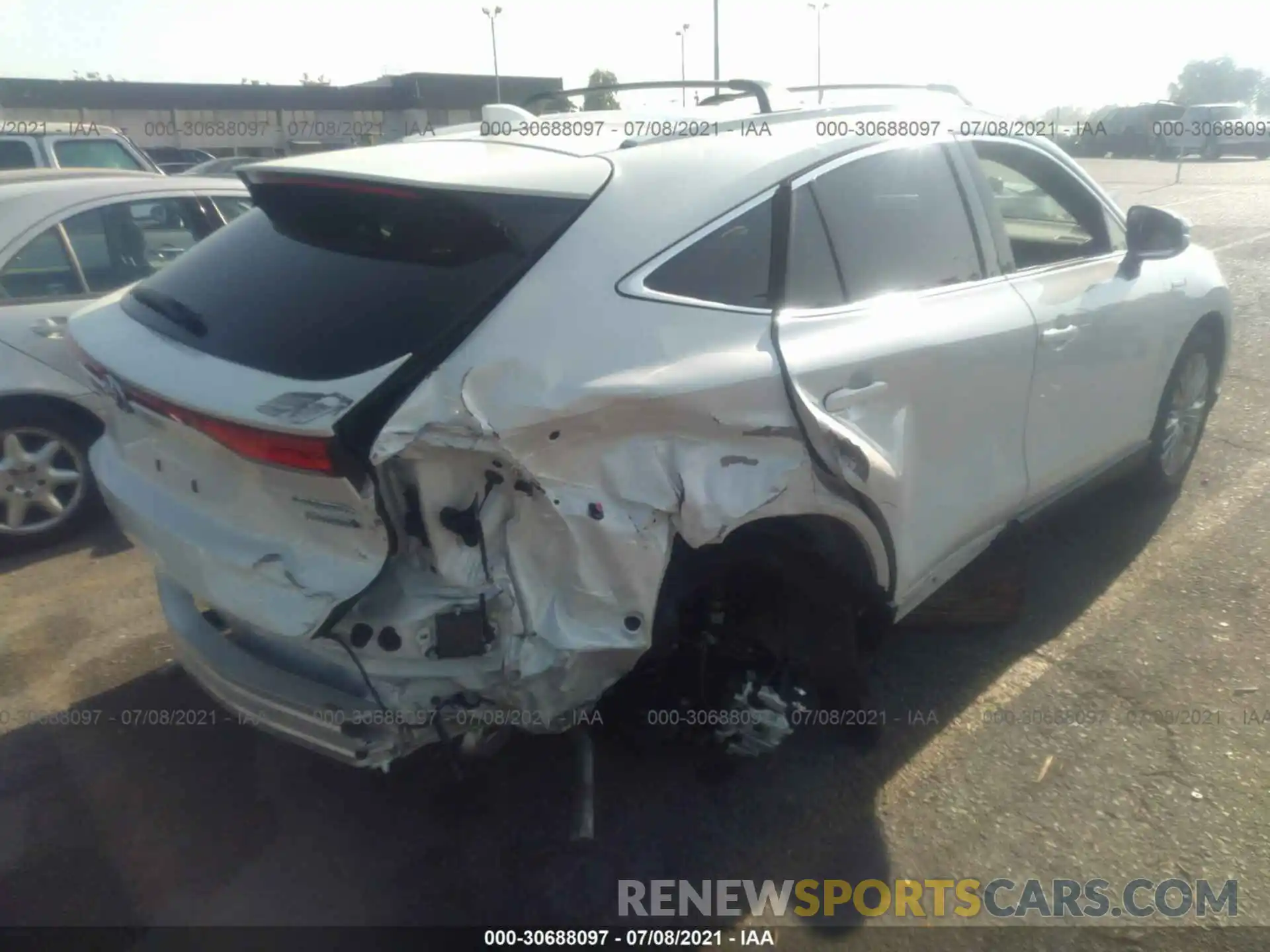 4 Photograph of a damaged car JTEAAAAH6MJ023631 TOYOTA VENZA 2021