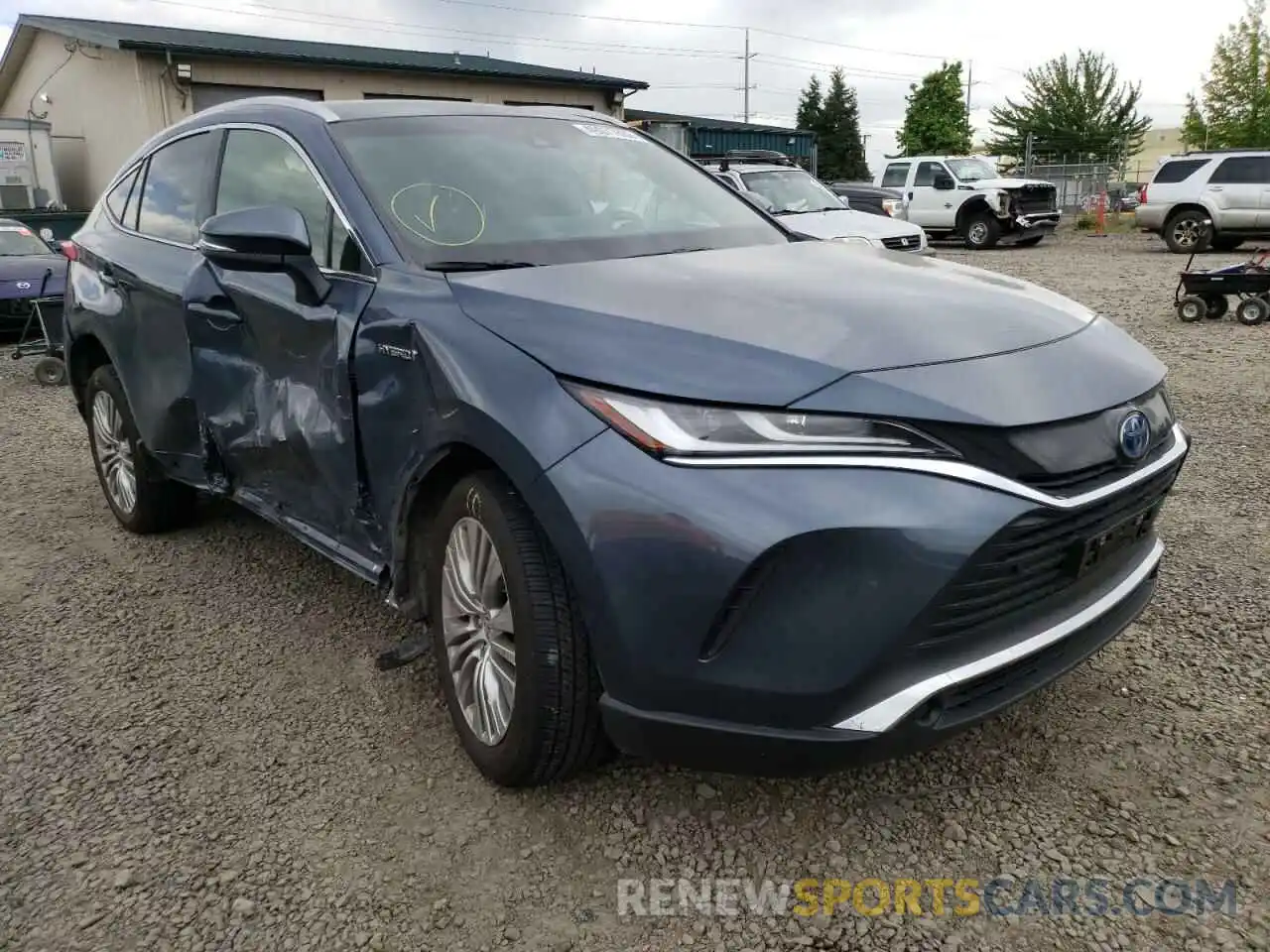 1 Photograph of a damaged car JTEAAAAH6MJ025881 TOYOTA VENZA 2021