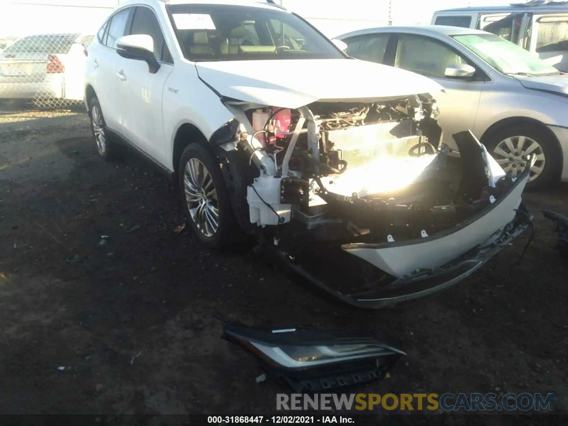 1 Photograph of a damaged car JTEAAAAH6MJ025976 TOYOTA VENZA 2021