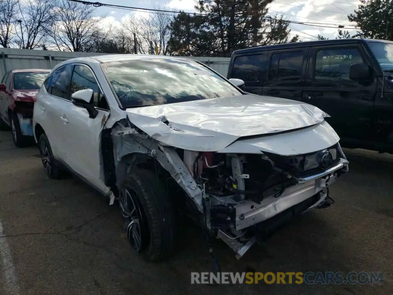 1 Photograph of a damaged car JTEAAAAH6MJ026772 TOYOTA VENZA 2021