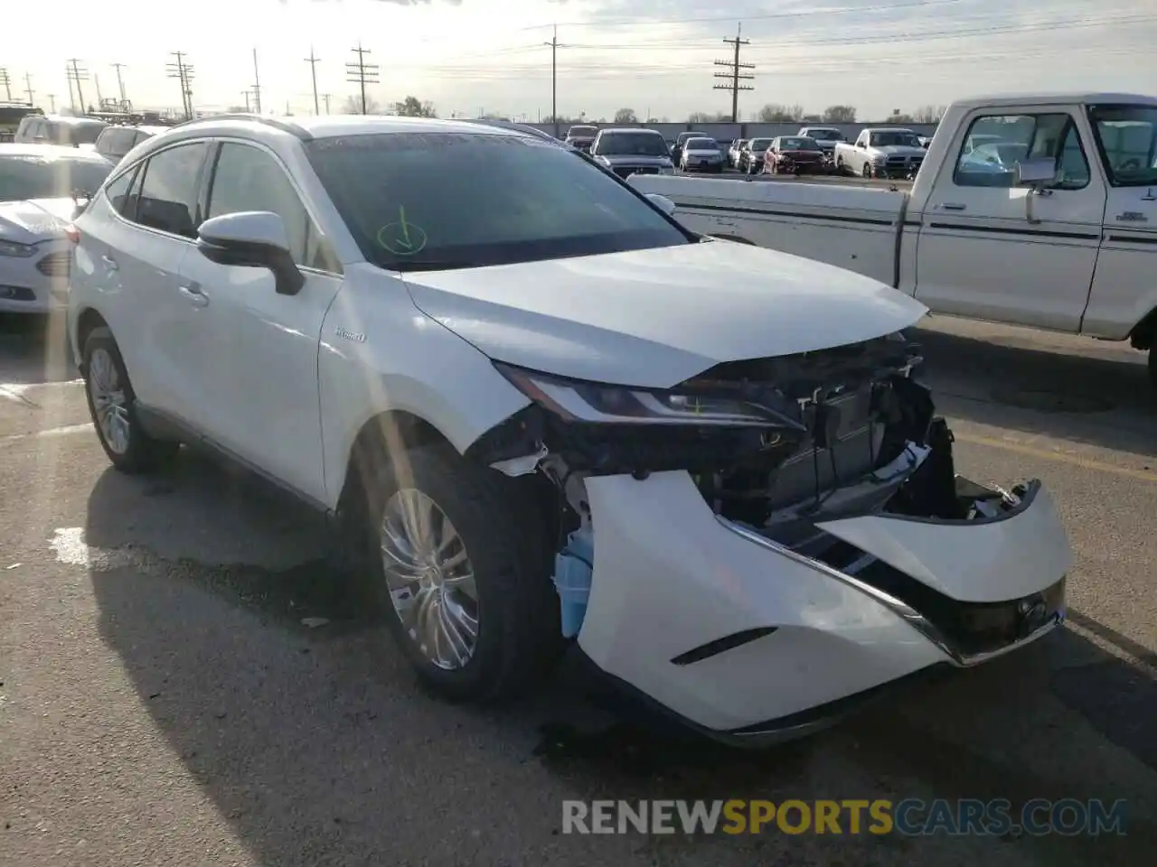 1 Photograph of a damaged car JTEAAAAH6MJ027565 TOYOTA VENZA 2021