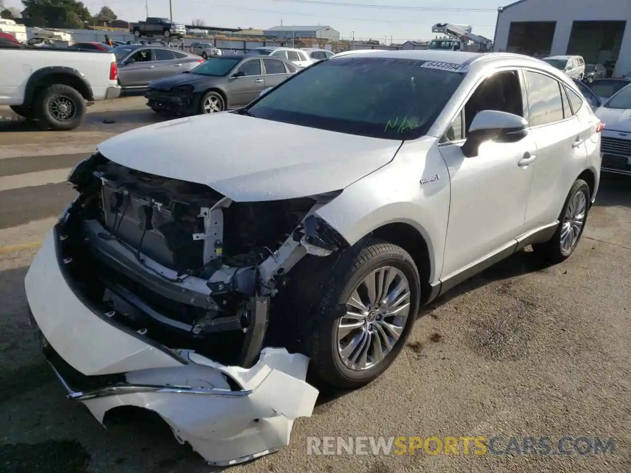 2 Photograph of a damaged car JTEAAAAH6MJ027565 TOYOTA VENZA 2021