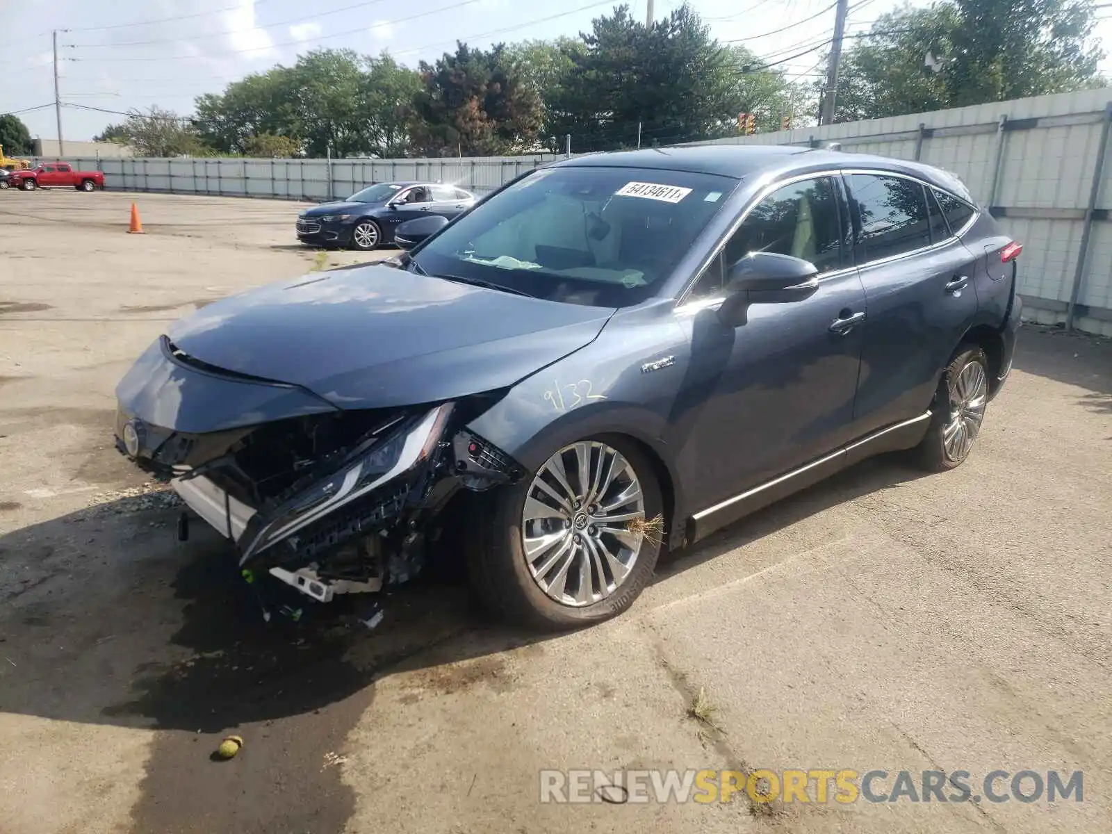 2 Photograph of a damaged car JTEAAAAH6MJ029087 TOYOTA VENZA 2021