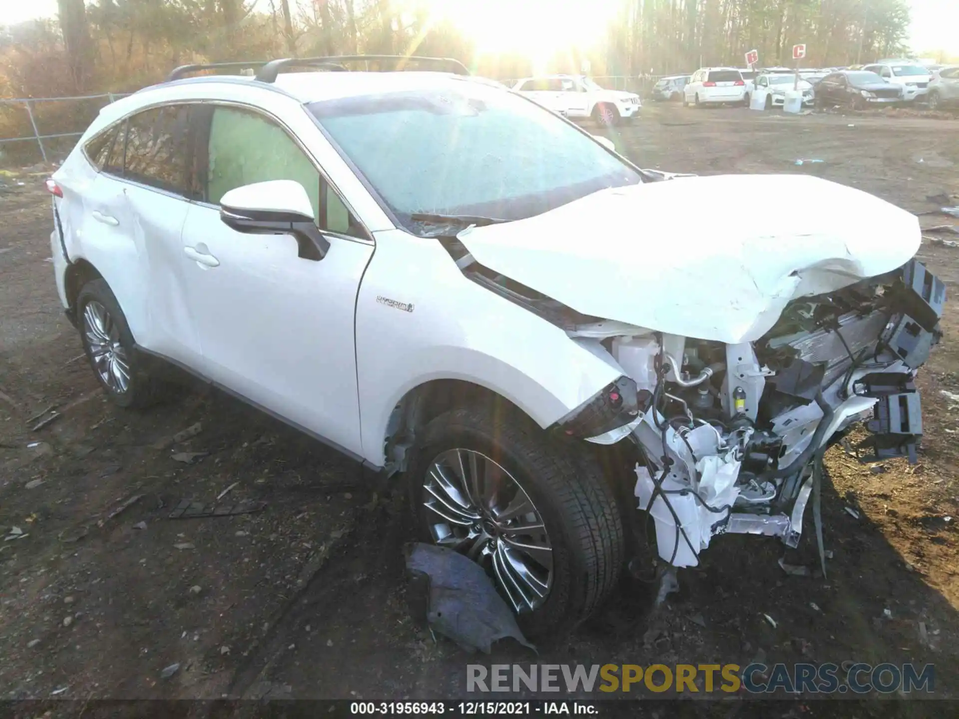 1 Photograph of a damaged car JTEAAAAH6MJ029932 TOYOTA VENZA 2021