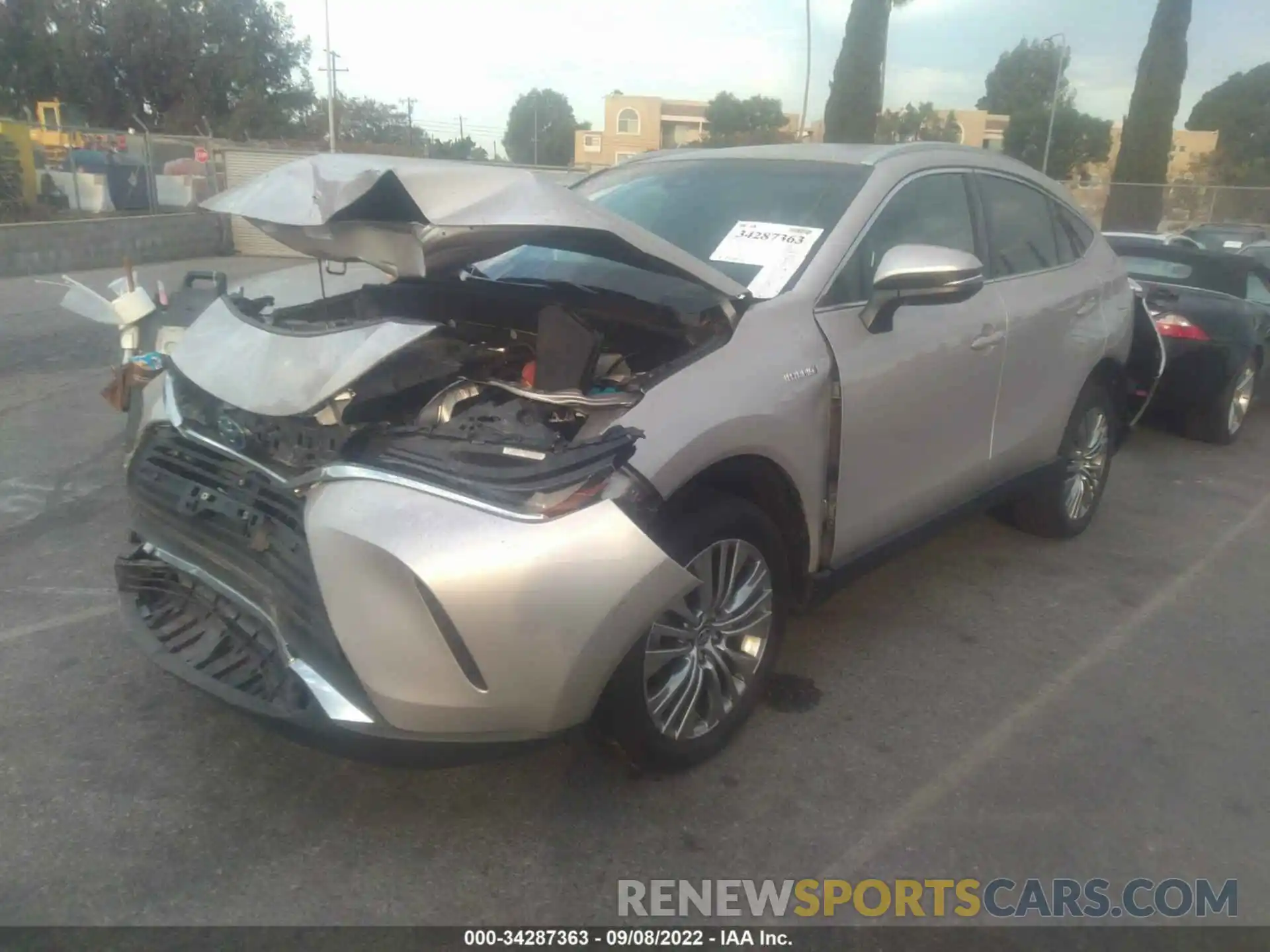 2 Photograph of a damaged car JTEAAAAH6MJ032314 TOYOTA VENZA 2021