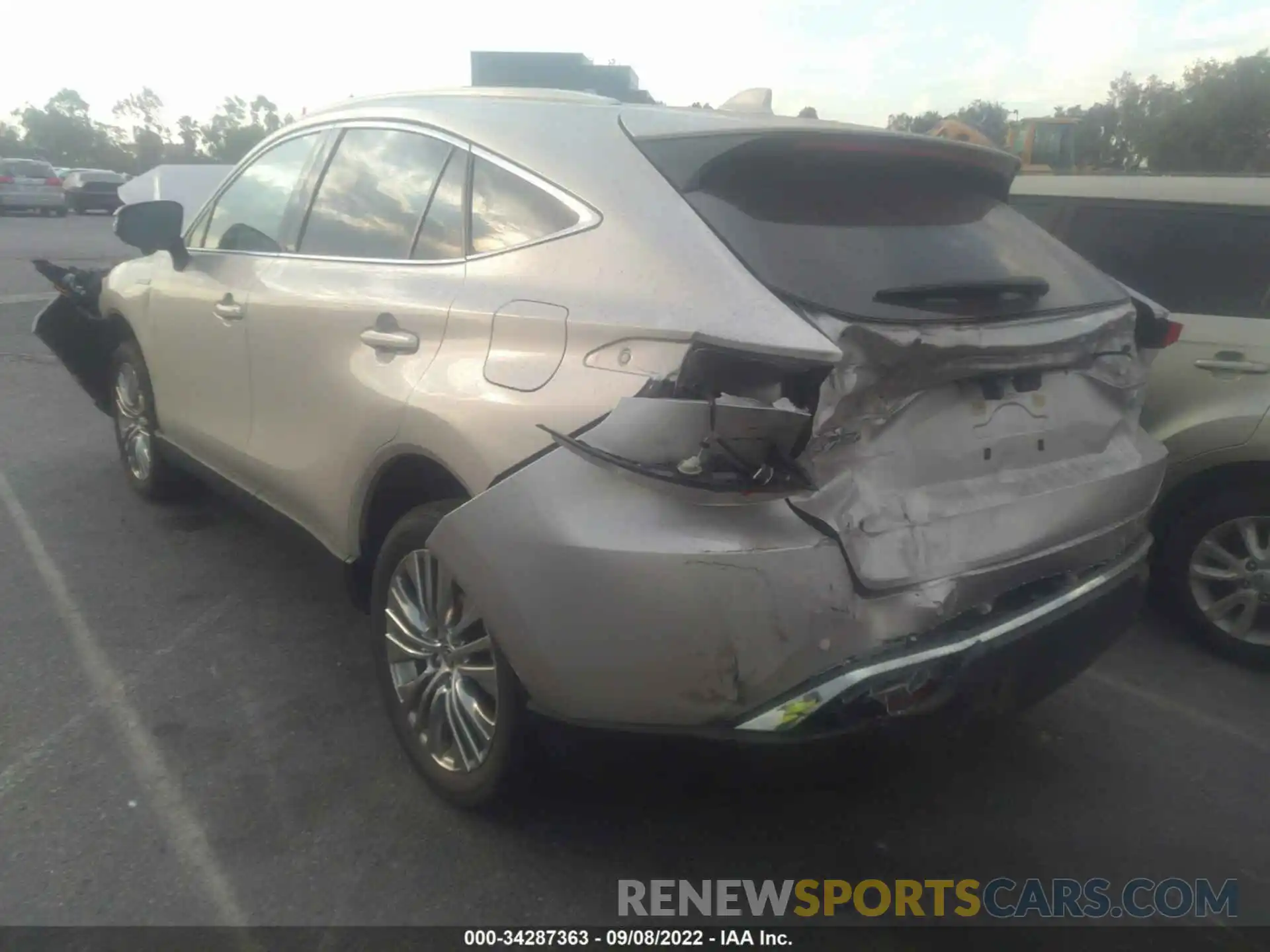 3 Photograph of a damaged car JTEAAAAH6MJ032314 TOYOTA VENZA 2021