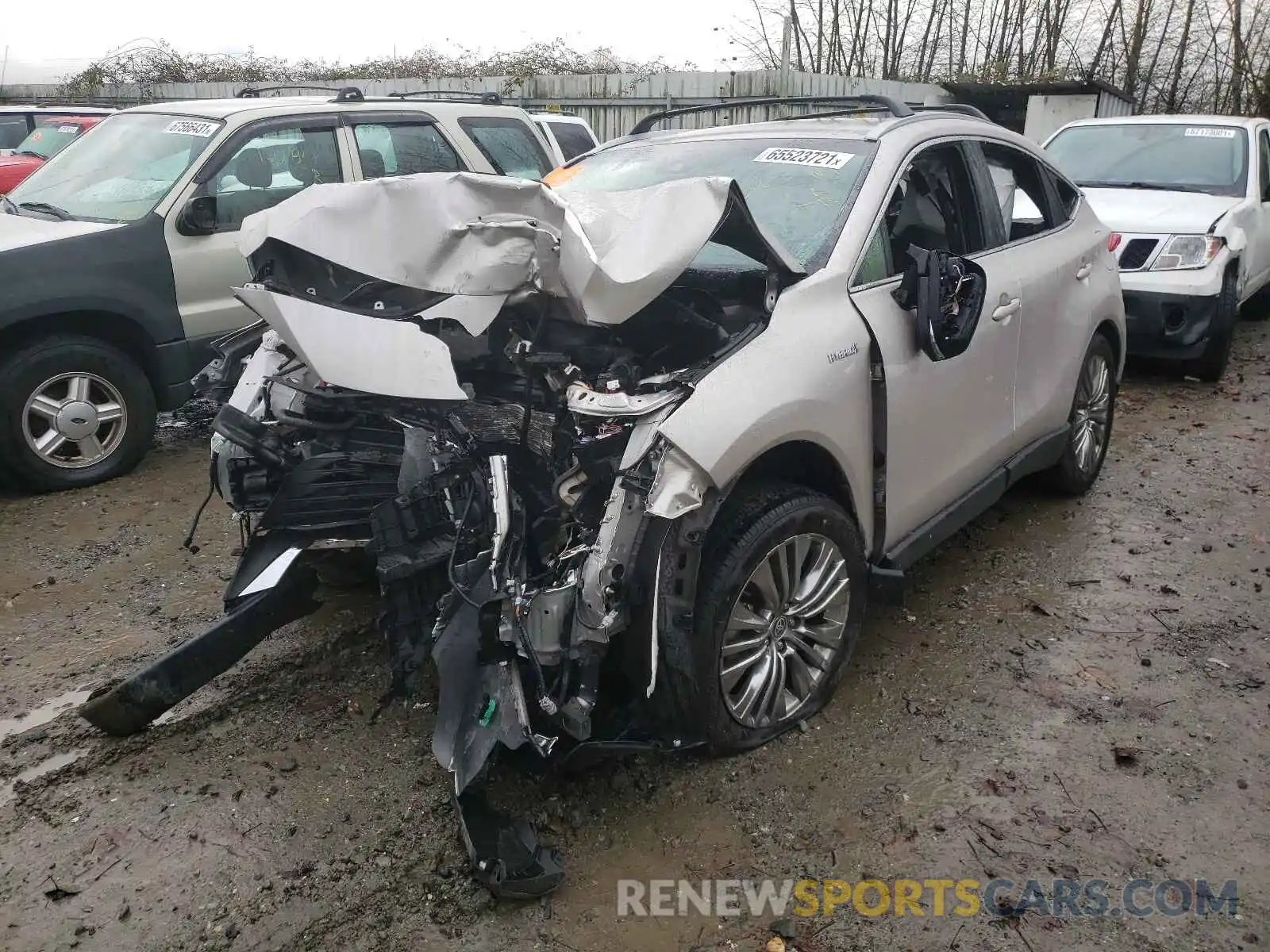 2 Photograph of a damaged car JTEAAAAH6MJ035374 TOYOTA VENZA 2021