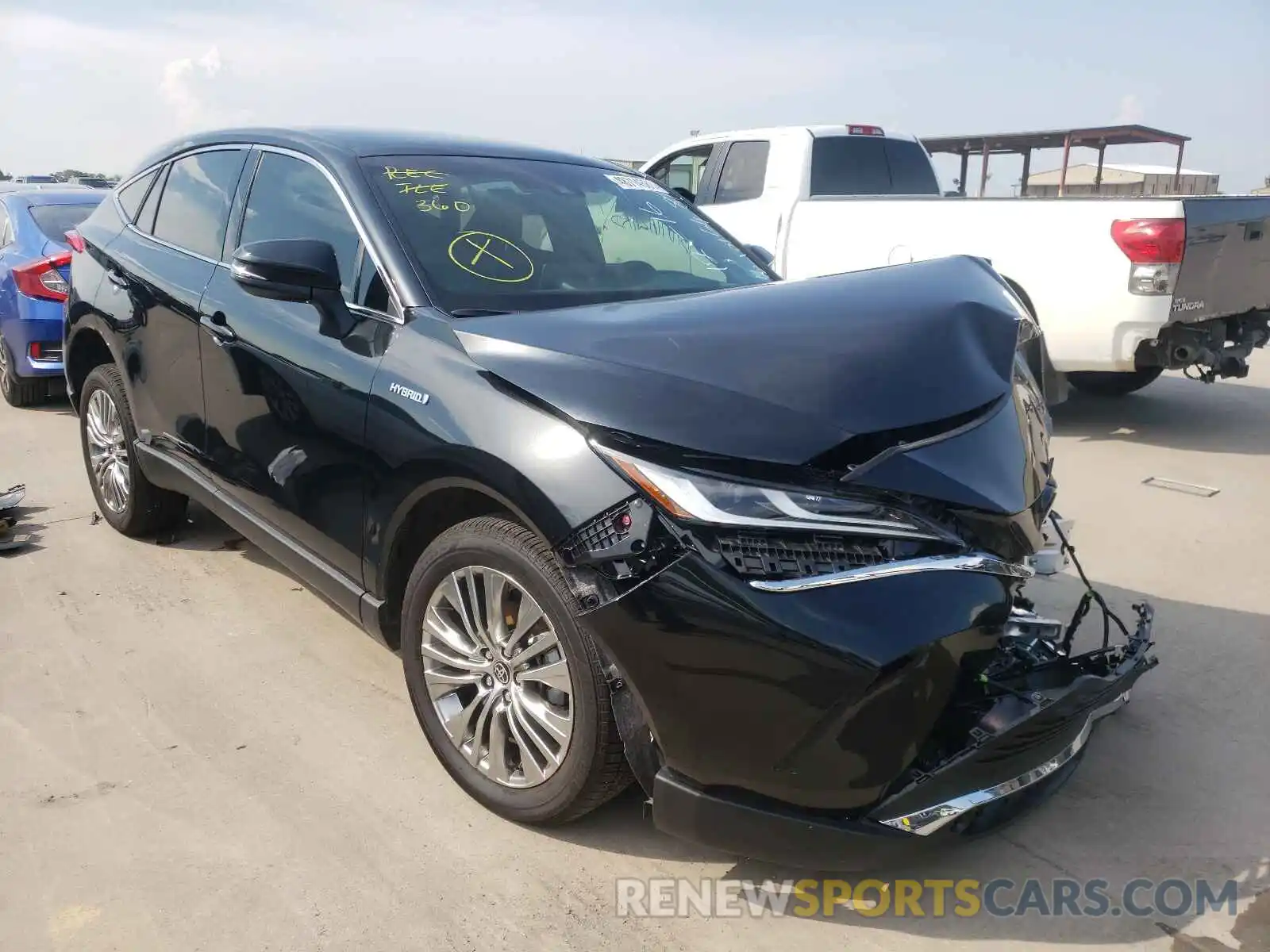 1 Photograph of a damaged car JTEAAAAH6MJ043524 TOYOTA VENZA 2021