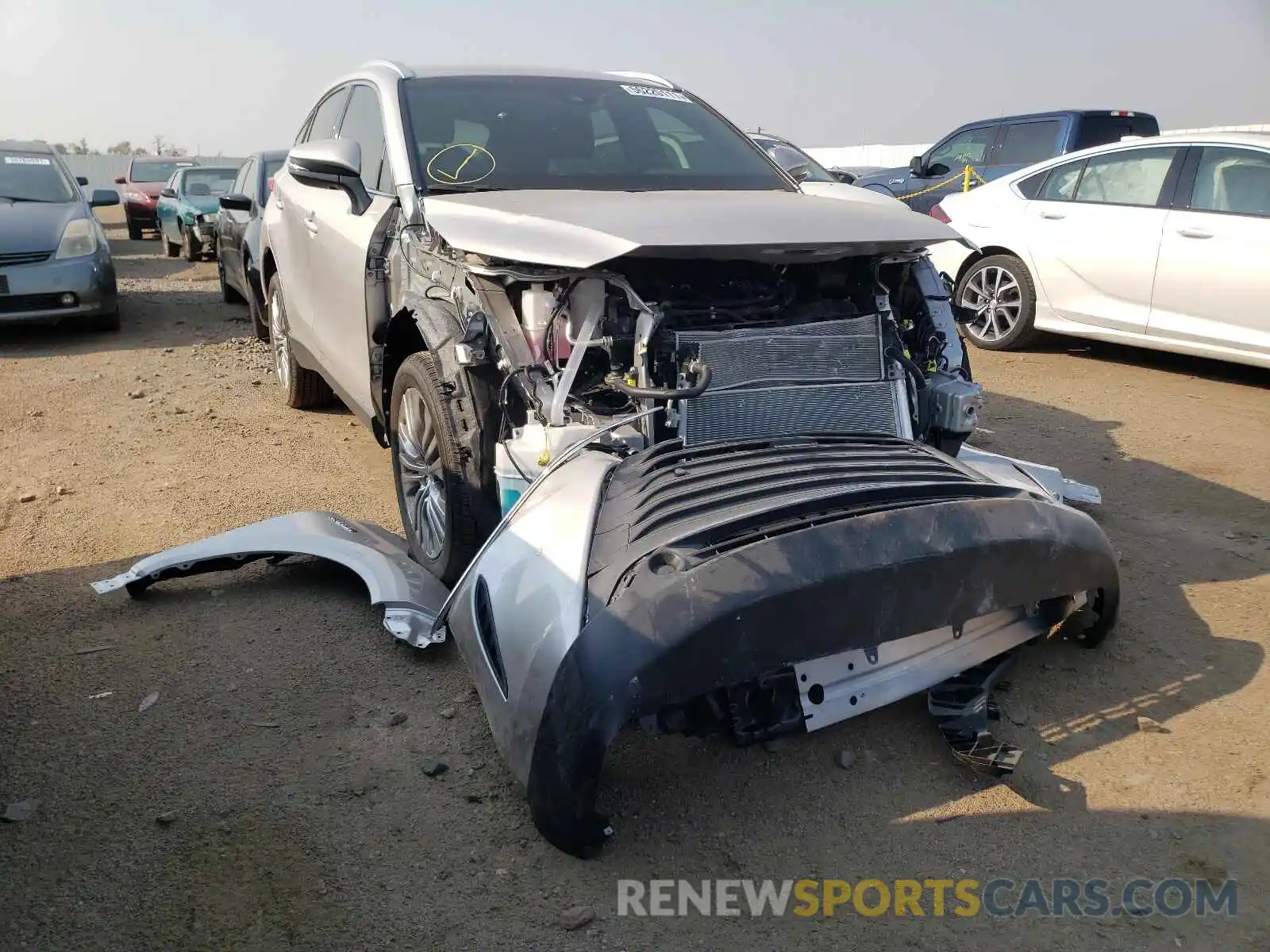 1 Photograph of a damaged car JTEAAAAH6MJ046214 TOYOTA VENZA 2021