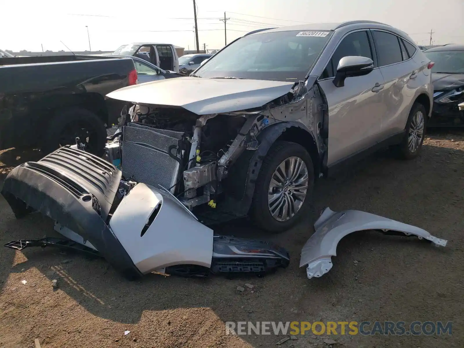 2 Photograph of a damaged car JTEAAAAH6MJ046214 TOYOTA VENZA 2021