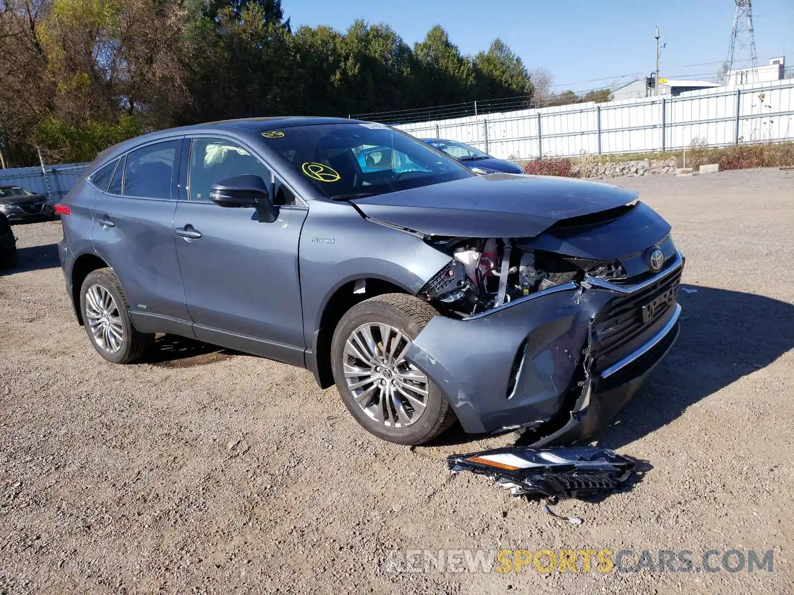 1 Photograph of a damaged car JTEAAAAH6MJ050893 TOYOTA VENZA 2021