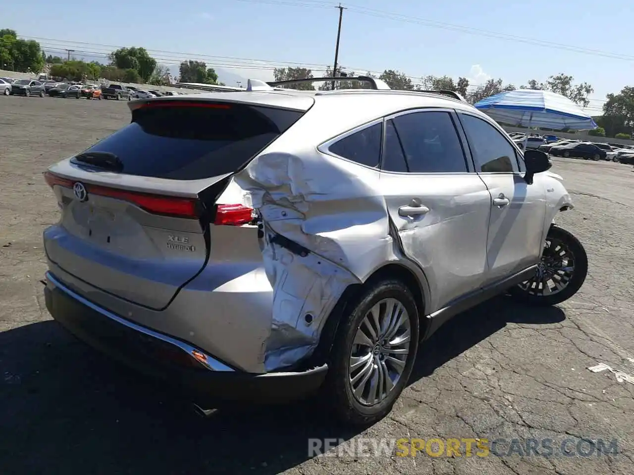 4 Photograph of a damaged car JTEAAAAH6MJ053972 TOYOTA VENZA 2021