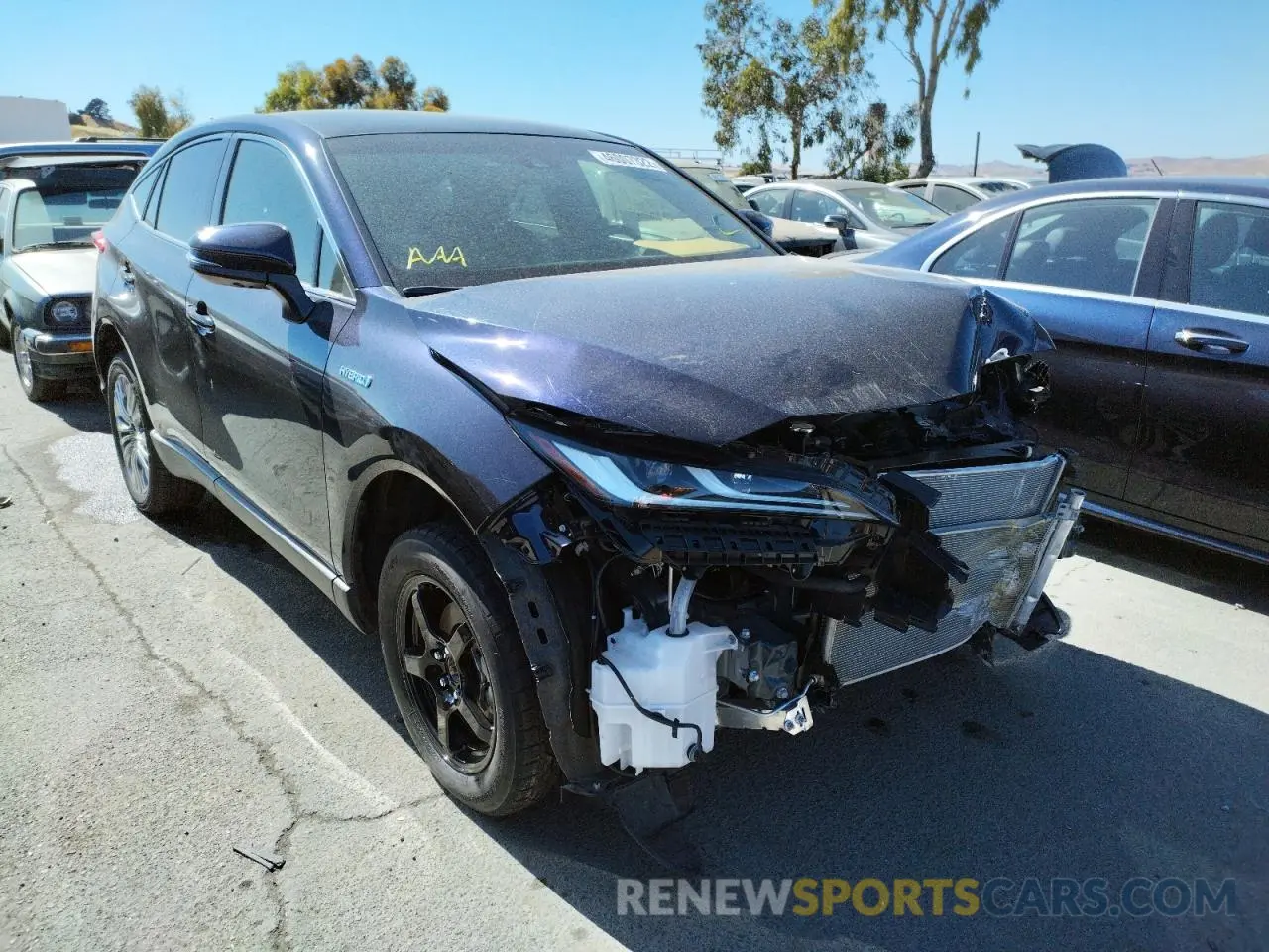 1 Photograph of a damaged car JTEAAAAH6MJ059898 TOYOTA VENZA 2021