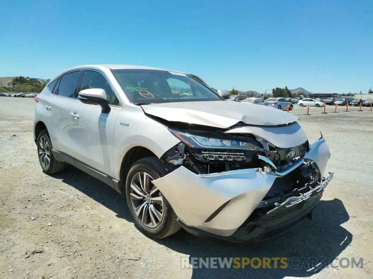 1 Photograph of a damaged car JTEAAAAH6MJ068021 TOYOTA VENZA 2021