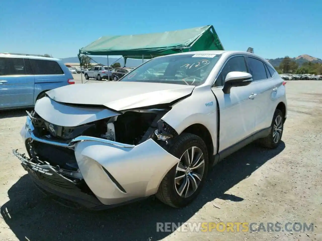 2 Photograph of a damaged car JTEAAAAH6MJ068021 TOYOTA VENZA 2021