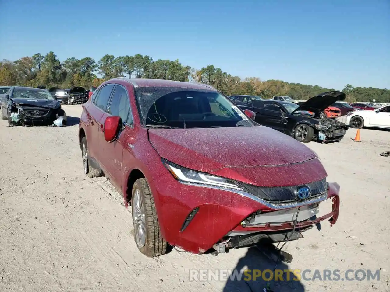 1 Photograph of a damaged car JTEAAAAH6MJ069458 TOYOTA VENZA 2021